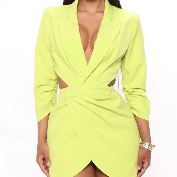 Montana Green Blazer Dress – Women’s Tailored Blazer-Style Dress